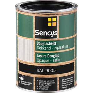 Sencys beits douglas hout dekkend RAL9005 2,5L