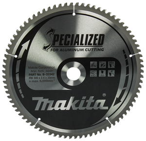 Makita B-33342 Afkortzaagblad Aluminium | Mtools