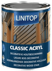 Linitop classic acryl 286 midden eiken 1 ltr