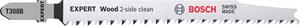 boschaccessories Bosch Accessories 2608901711 EXPERT „WOOD 2-SIDE CLEAN” T308 B BLADEN 2 stuk(s)