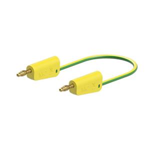 Stäubli LK-4A-F25 Messleitung [ - ] 25cm Gelb, Grün 1St.