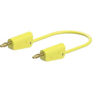 Stäubli LK-4A-S25 Meetsnoer [ - ] 150 cm Geel 1 stuk(s)