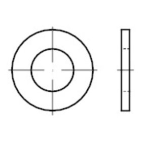 Sonstige Flache Scheiben-Prod.kl.A, ohne Fase, DIN 125 Stahl 140HV blank A 10,5 KP