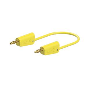 Stäubli LK-4A-F25 Meetsnoer [ - ] 50 cm Geel 1 stuk(s)