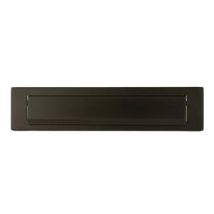 Shuffle Briefplaat rechthoek 340x76mm - PUURzwart