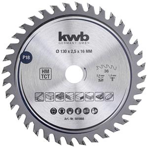 kwb Handkreissägeblatt Ø 130 x 2,5 x 16 mm