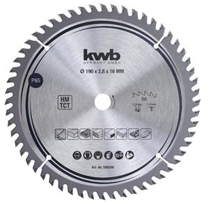 KWB Precisie-Cirkelzaagbladen | voor cirkelzagen | Ø 190 x 16 mm - 586568 586568