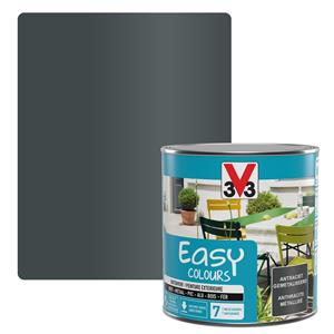 V33 Buitenverf Easy Colours Metaal Antraciet 500ml
