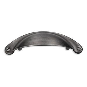 DecoMode Deurklink Geborsteld Zwart 64mm 2 Stuks