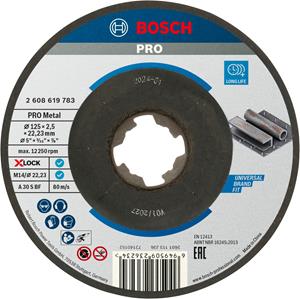 Bosch 2608619783 2608619783 Doorslijpschijf gebogen 125 mm 1 stuk(s) Metaal