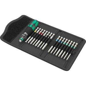 Wera Kraftform Kompakt 60 Tool Finder 05059303001 Bit-Set 17teilig Kreuzschlitz Phillips, Kreuzschli