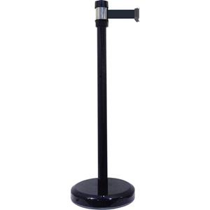 VISO RS 2 BK BK Gurtabsperrpfosten schwarz Gurt schwarz (Ø x H) 50mm x 980mm
