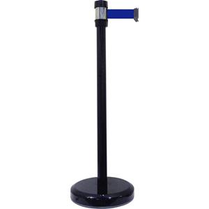 VISO RS 2 BK BU Afzetpaal met band Gurtabsperrpfosten zwart band blauw (Ø x h) 50 mm x 980 mm