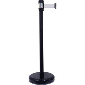 VISO RS 2 BK GR Afzetpaal met band Gurtabsperrpfosten zwart riem grijs (Ø x h) 50 mm x 980 mm