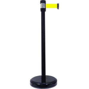 VISO RS 2 BK JA Afzetpaal met band Gurtabsperrpfosten zwart riem geel (Ø x h) 50 mm x 980 mm