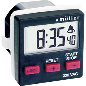 Müller 21439 Fronttafelinbouw-schakelklok Digitaal