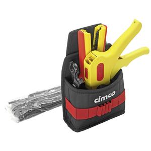 Cimco Gürteltasche Solar inkl. 4 Tlg 170477 Elektriker, Handwerker Werkzeug-Gürteltasche bestückt