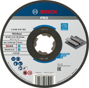 Bosch Standard for Metal 2608619782 Doorslijpschijf recht 125 mm 1 stuk(s) Metaal