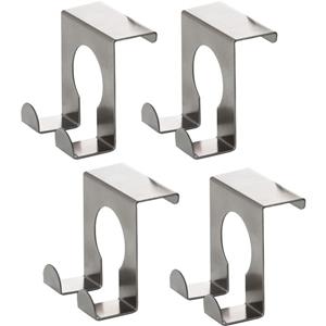 4x RVS deurhaken 5 cm -