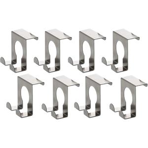 8x RVS deurhaken 5 cm -