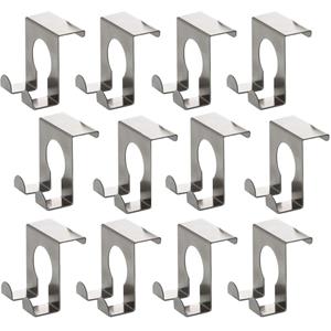 12x RVS deurhaken 5 cm -