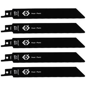 C.K T0822 Säbelsägeblätter 18 tpi, 5er Pack Sägeblatt-Länge 150mm 5St.