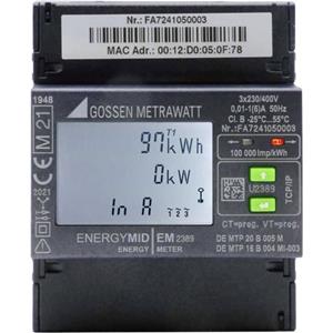 gossenmetrawatt Gossen Metrawatt U2389-V047 Drehstromzähler mit Wandleranschluss digital 5A MID-konform: Ja 1St.