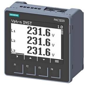 Siemens 7KM3220-0BA01-1DA0 SENTRON Power Monitoring PAC3220, Fronteinbau, 690/400 V, 5 A, 100-250V A