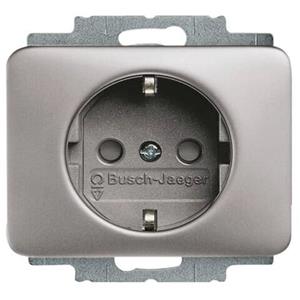 Busch-Jaeger SCHUKO Steckdosen-Einsatz 20 EUCKS-20, platin - 250 V, 16 A