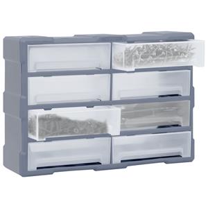 vidaxl Organiser met 8 grote lades 52x16x37 cm