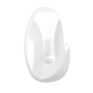 Zelfklevende Haken 1 Haak, Plastic, Wit