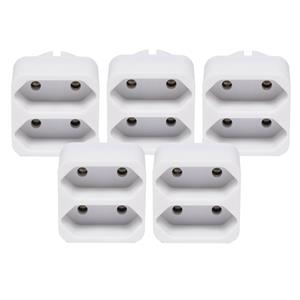 Benson 5x stuks stopcontact splitters duo wit -