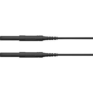 Schützinger HSPL 8568 / AWG16 / 100 / SW Veiligheidsmeetsnoer [Stekker 4 mm - Stekker 4 mm] Zwart 1 stuk(s)