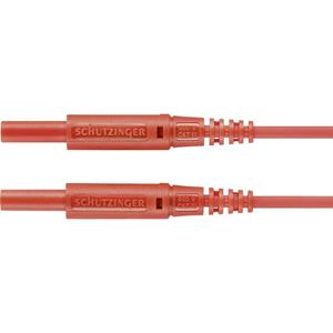 Schützinger MSFK A301 / 0.5 / 100 / RT Meetsnoer [Stekker 2 mm - Stekker 2 mm] Rood 1 stuk(s)