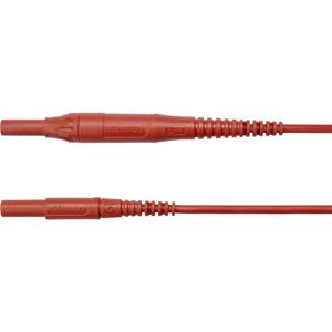 Schützinger MSFK B441 / 1 / 100 / RT Meetsnoer [Stekker 4 mm - Stekker 4 mm] Rood 1 stuk(s)