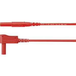 Schützinger MSWFK A341 / 1 / 100 / RT Meetsnoer [Stekker 4 mm - Stekker 4 mm] Rood 1 stuk(s)