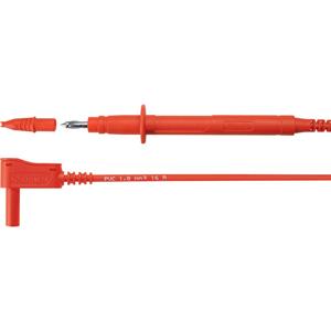 Schützinger SPL 7312 Ni / 1 / 100 / RT Sicherheits-Messleitung [Stecker 4mm - Prüfspitze] Rot 1St.