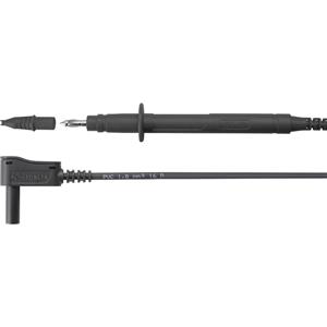 Schützinger SPL 7312 Ni / 1 / 100 / SW Sicherheits-Messleitung [Stecker 4mm - Prüfspitze] Schwarz
