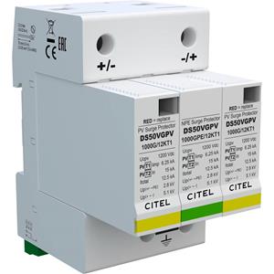 Citel 482313 DS50VGPVS-1000G/12KT1 Kombiableiter Überspannungsschutz für: Verteilerschrank 60 kA 1