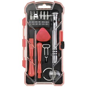 TOOLCRAFT TO-7746381 Reparatieset Doe-het-zelver, Smartphone In koffer 18-delig