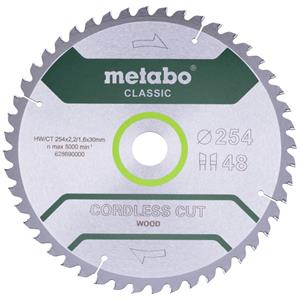 Metabo 628691000 Cirkelzaagblad 254 x 30 mm Aantal tanden: 48 1 stuk(s)