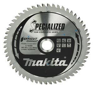 Makita Afkort- en cirkelzaagblad Aluminium Efficut 165x20mm 54T -3g - E-16760