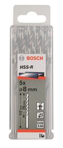 Bosch Accessories 2608597255 HSS Metall-Spiralbohrer 8mm Gesamtlänge 79mm rollgewalzt DIN 1897 Zyli