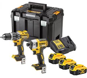 DeWALT DCK266P3T-QW 18V XR 2-Delige Voordeelset 3x5,0Ah Accu en Schroef/Klopboormachine