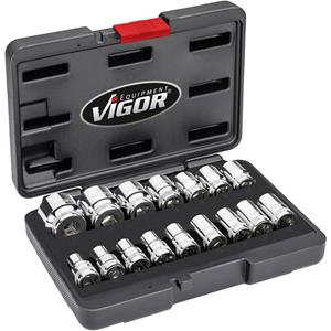 Vigor Steckschlüsseleinsatz-Set 1/2  (12.5 mm) 17teilig V7512/17