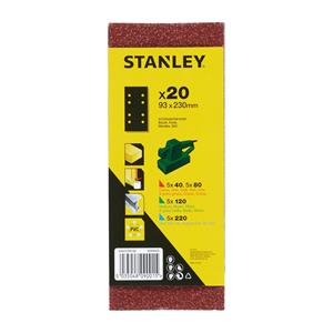 Stanley Schuurstroken Bosch Vlakschuurmachine Sta31339-qz 93x2300mm Assorti 20 Stuks