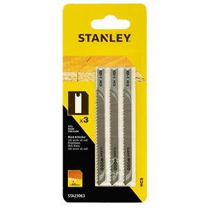 Stanley Decoupeerzaagbladen Sta23063-xj Laminaat Hcs 3 Stuks