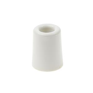 Deurbuffer / deurstopper wit rubber 50 x 30 mm -