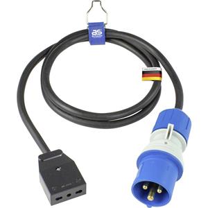 asschwabe AS Schwabe 360488 Strom Adapterkabel 16A Schwarz 1.5m