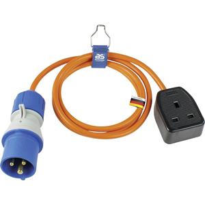 asschwabe AS Schwabe 660488 Strom Adapterkabel 16A Orange 1.5m